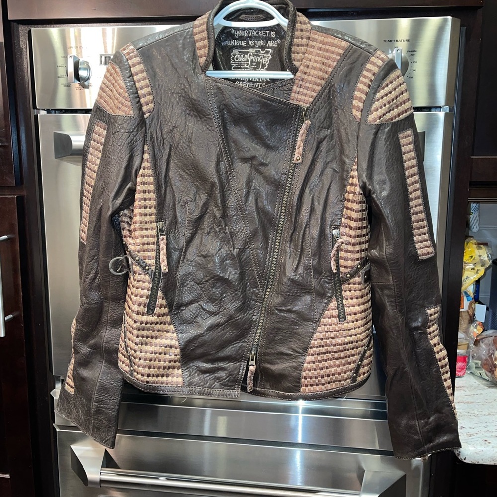 Old Gringo Brown and Tan Quilted Leather Jacket